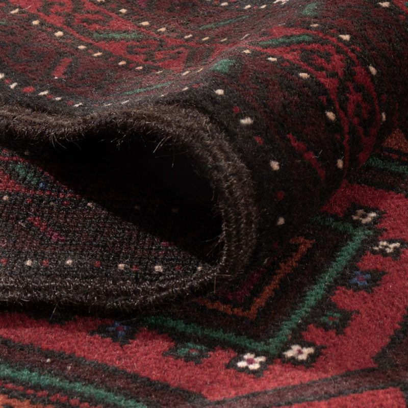 Dywan beludżycki - 203 x 120 cm - ciemna czerwień