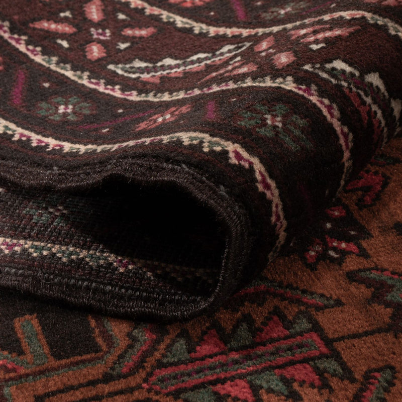 Biegacz Dywan beludżycki - 201 x 114 cm - ciemna czerwień