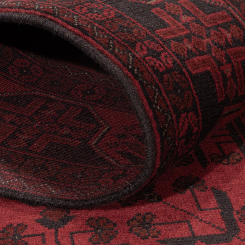 Afgański dywan - Kunduz - 196 x 127 cm - czerwony