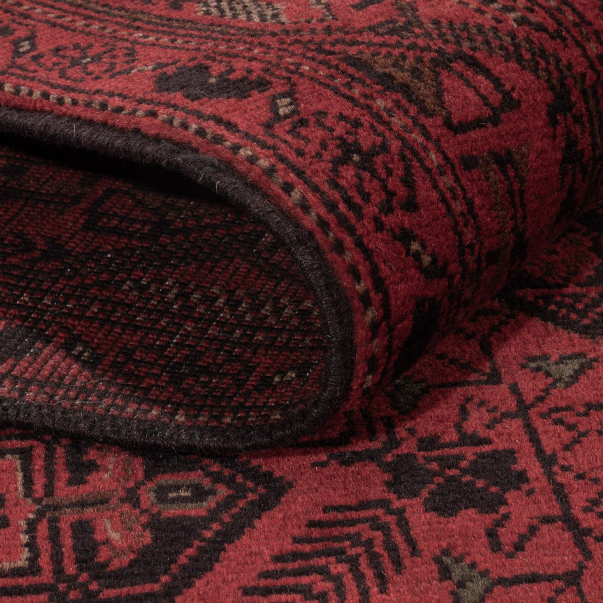 Afgański dywan - Kunduz - 196 x 124 cm - czerwony