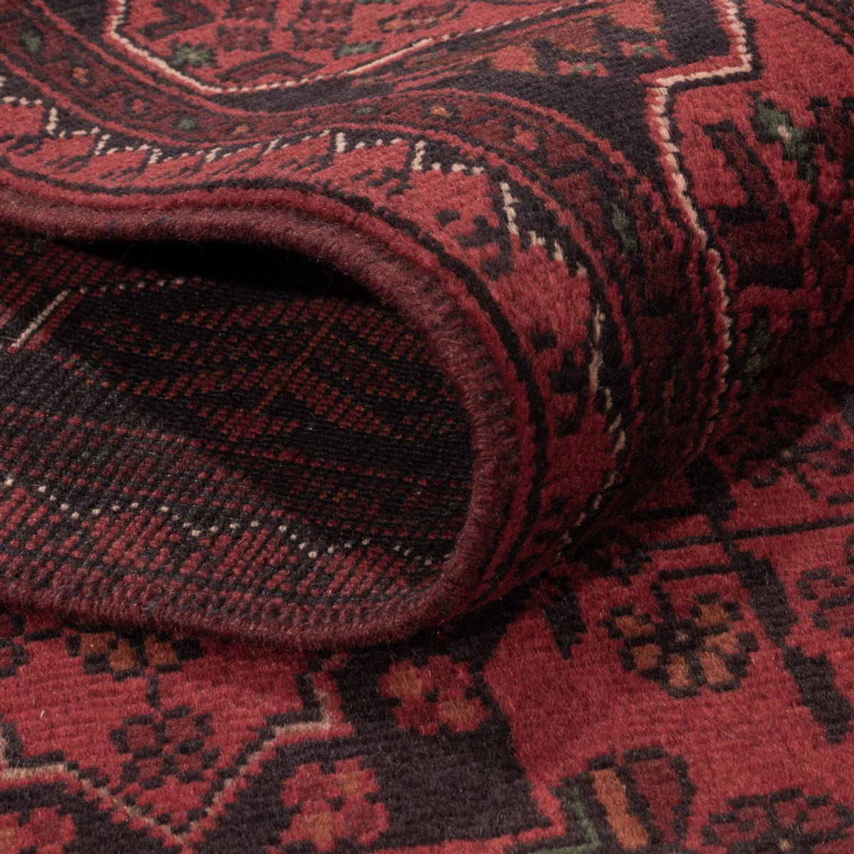 Afgański dywan - Kunduz - 196 x 120 cm - czerwony