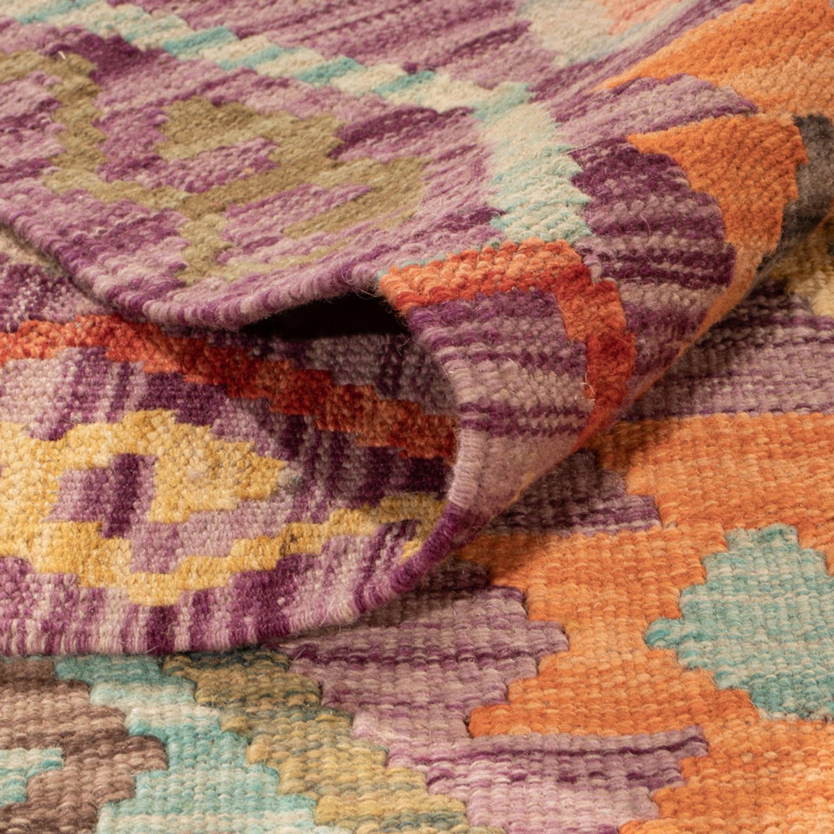 Dywan Kelim - Splash - 311 x 207 cm - wielokolorowy