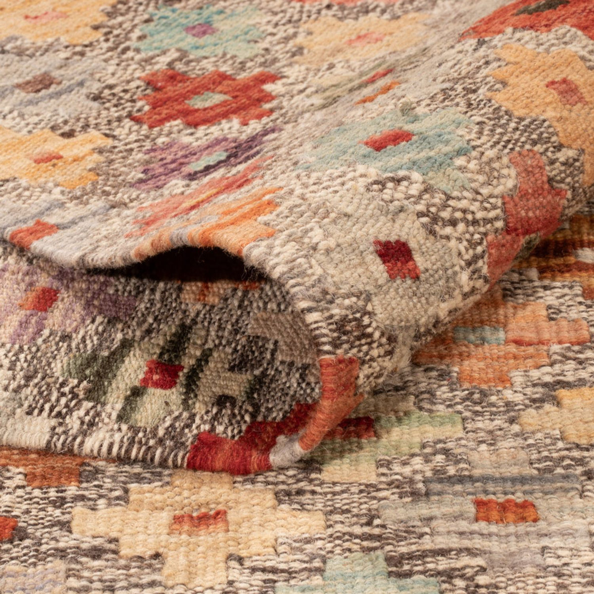 Dywan Kelim - Splash - 307 x 208 cm - wielokolorowy