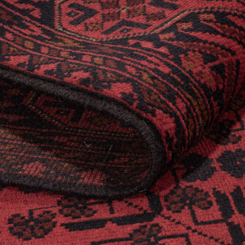 Afgański dywan - Kunduz - 200 x 127 cm - ciemna czerwień