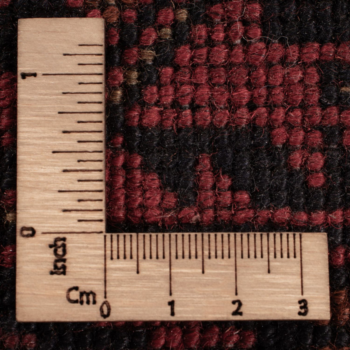 Afgański dywan - Kunduz - 200 x 127 cm - ciemna czerwień