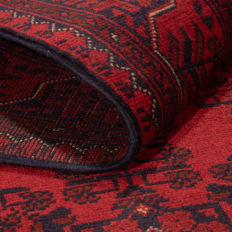 Afgański dywan - Kunduz - 193 x 124 cm - ciemna czerwień