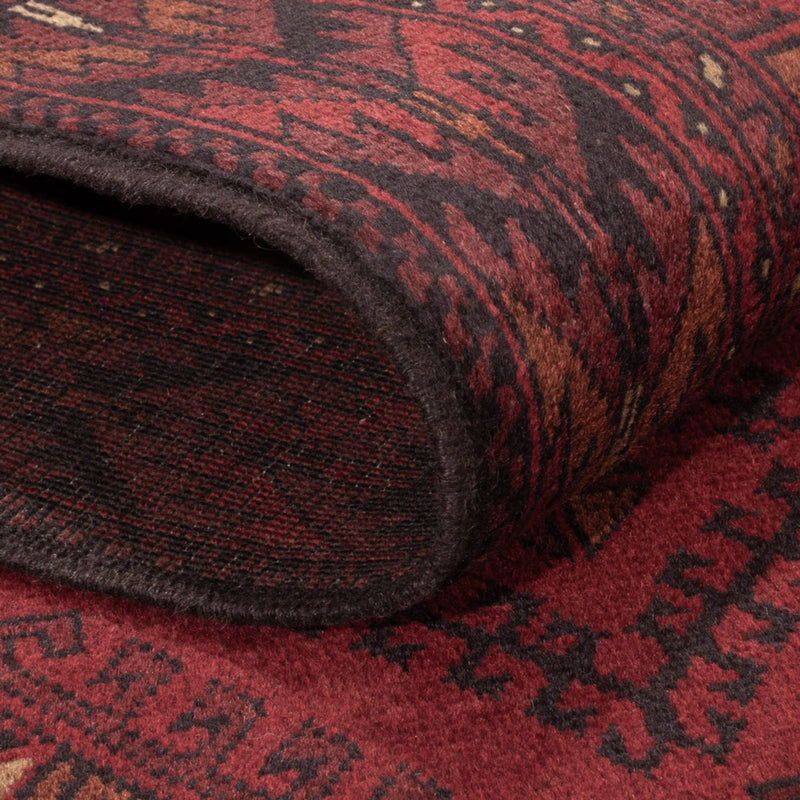 Afgański dywan - Kunduz - 195 x 125 cm - ciemna czerwień