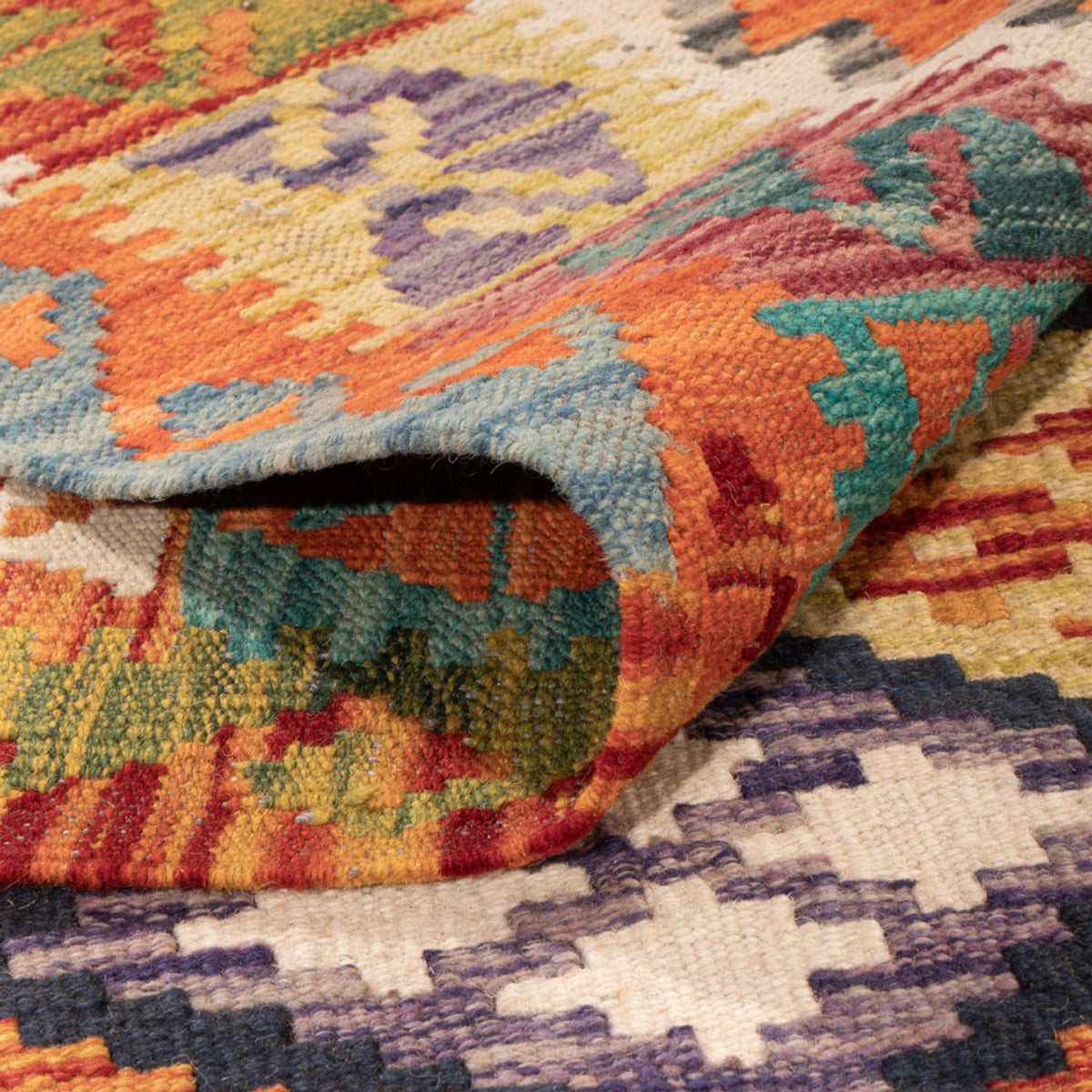 Dywan Kelim - Splash - 290 x 199 cm - wielokolorowy