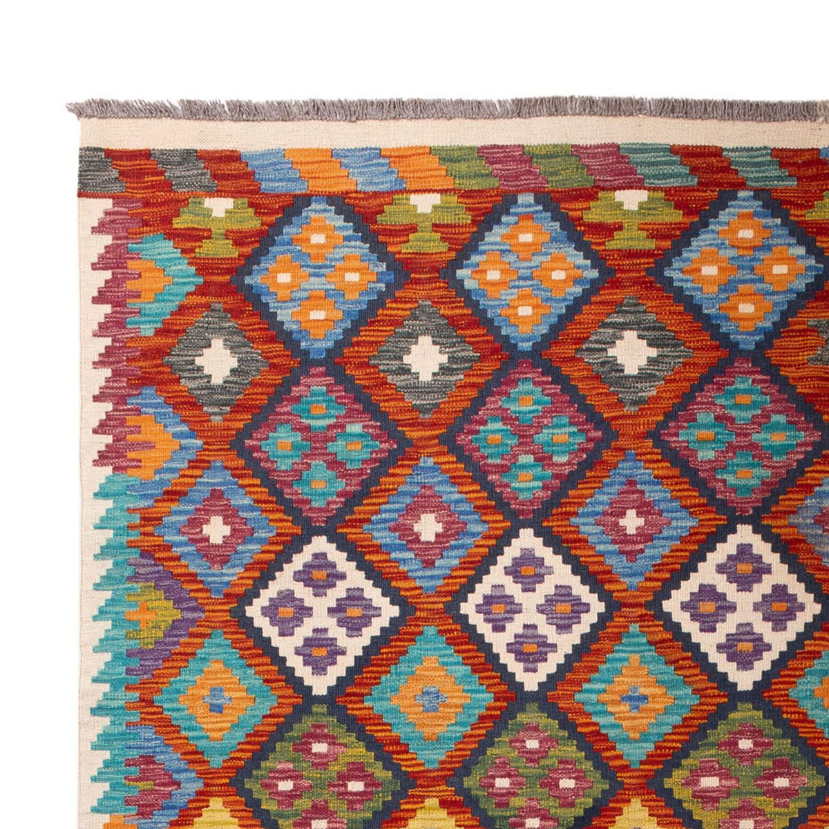 Dywan Kelim - Splash - 293 x 210 cm - wielokolorowy