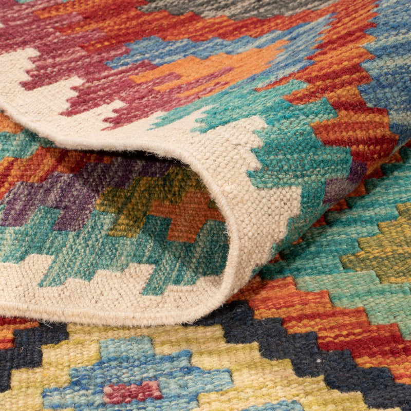 Dywan Kelim - Splash - 293 x 210 cm - wielokolorowy