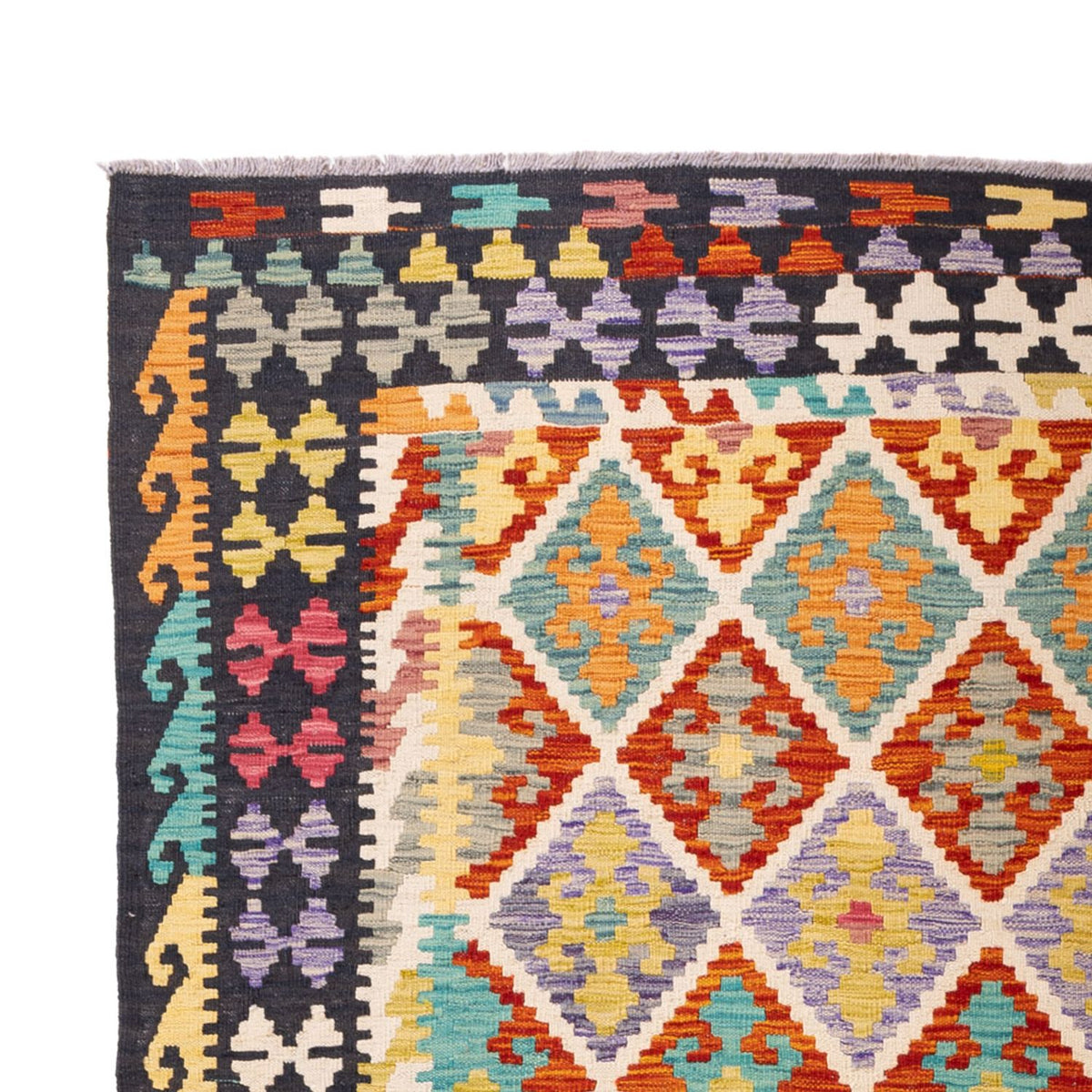 Dywan Kelim - Splash - 295 x 204 cm - wielokolorowy