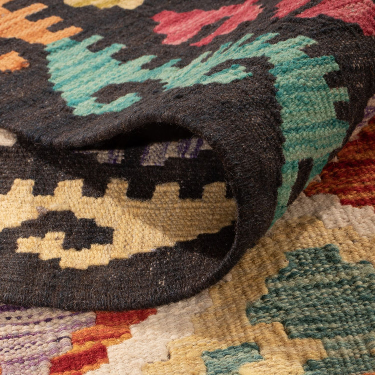 Dywan Kelim - Splash - 295 x 204 cm - wielokolorowy