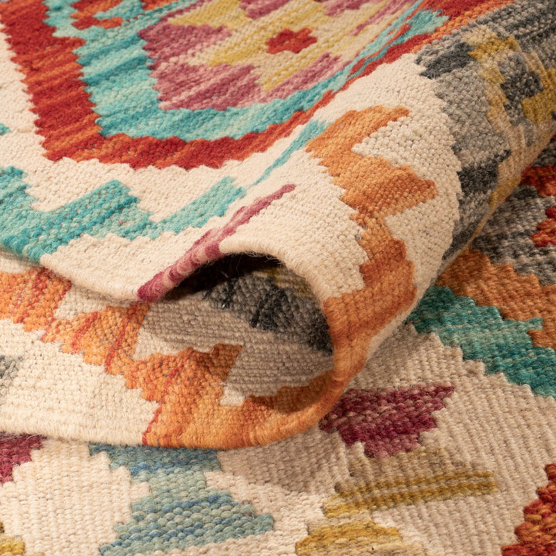 Dywan Kelim - Splash - 294 x 210 cm - wielokolorowy