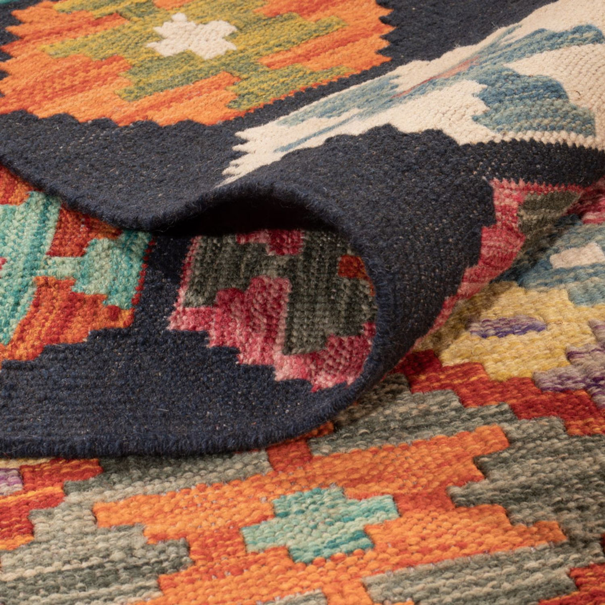 Dywan Kelim - Splash - 293 x 210 cm - wielokolorowy