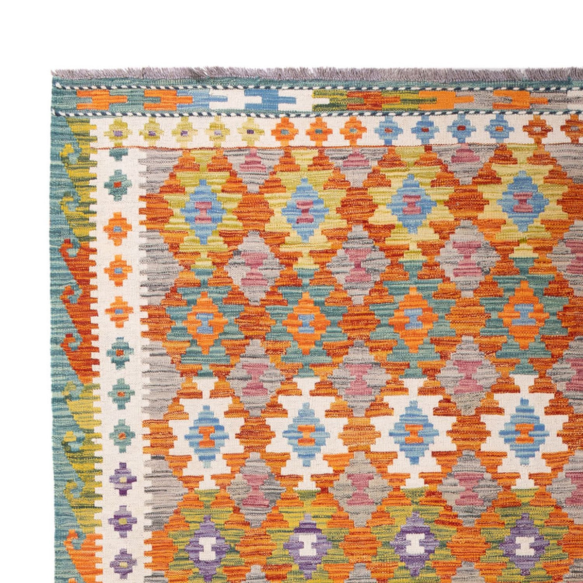 Dywan Kelim - Splash - 298 x 206 cm - wielokolorowy