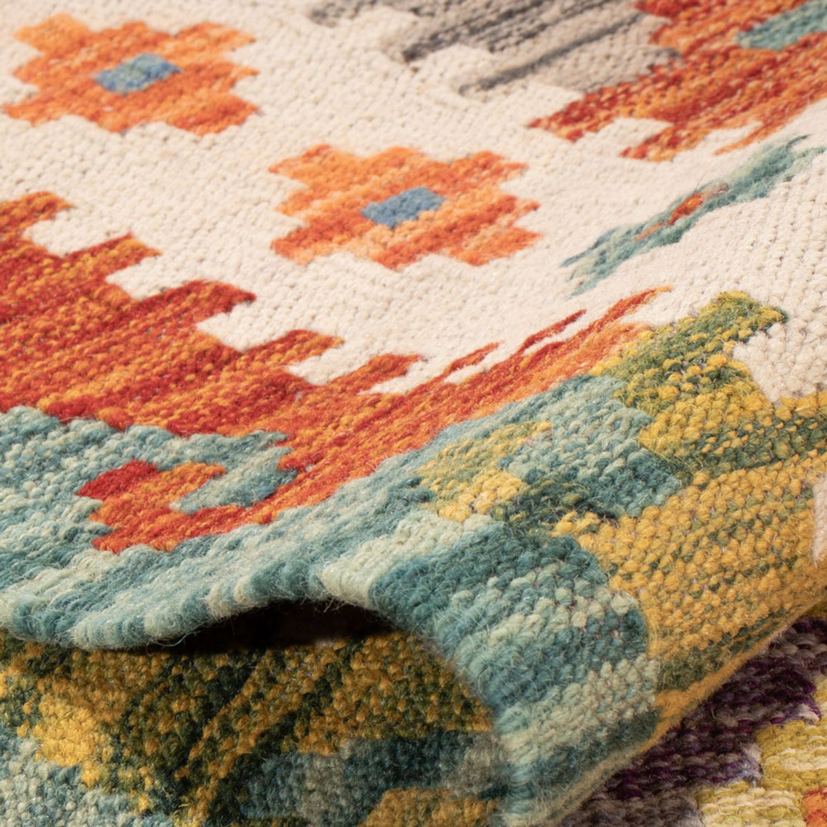 Dywan Kelim - Splash - 298 x 206 cm - wielokolorowy