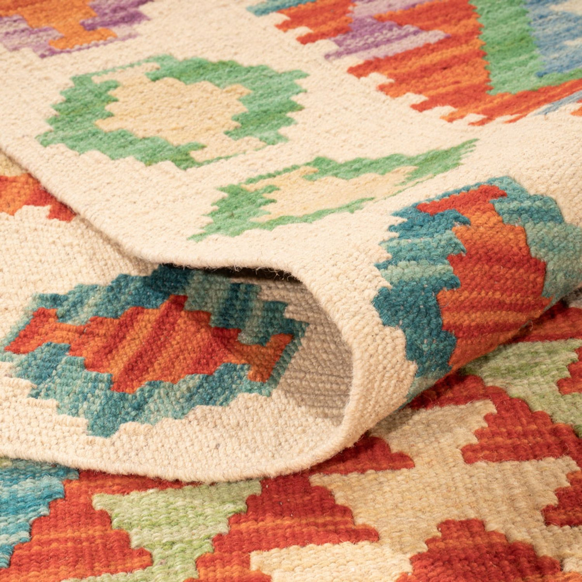 Dywan Kelim - Splash - 295 x 207 cm - wielokolorowy