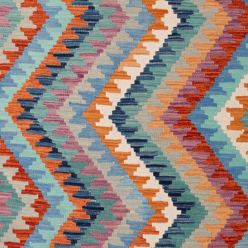 Dywan Kelim - Splash - 298 x 199 cm - wielokolorowy