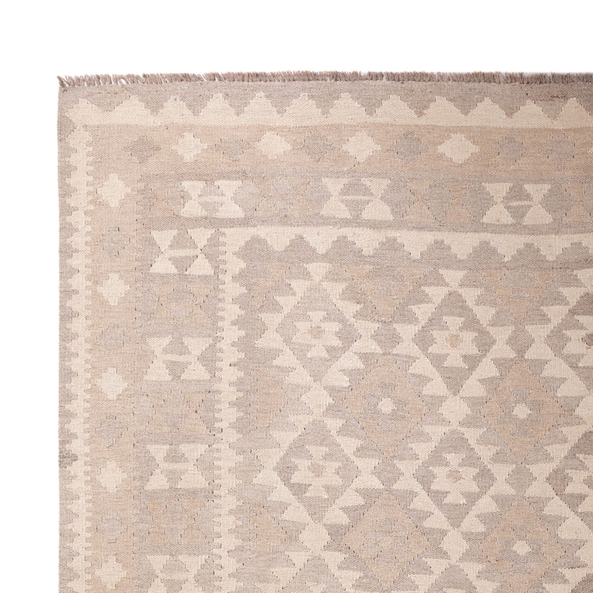 Dywan Kelim - Splash - 301 x 210 cm - jasnoszary