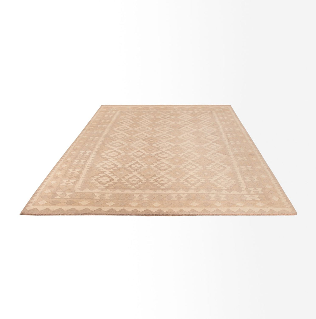 Dywan Kelim - Splash - 301 x 210 cm - jasnoszary