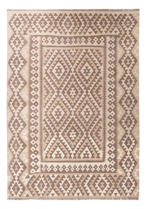 Dywan Kelim - Splash - 287 x 202 cm - jasnoszary