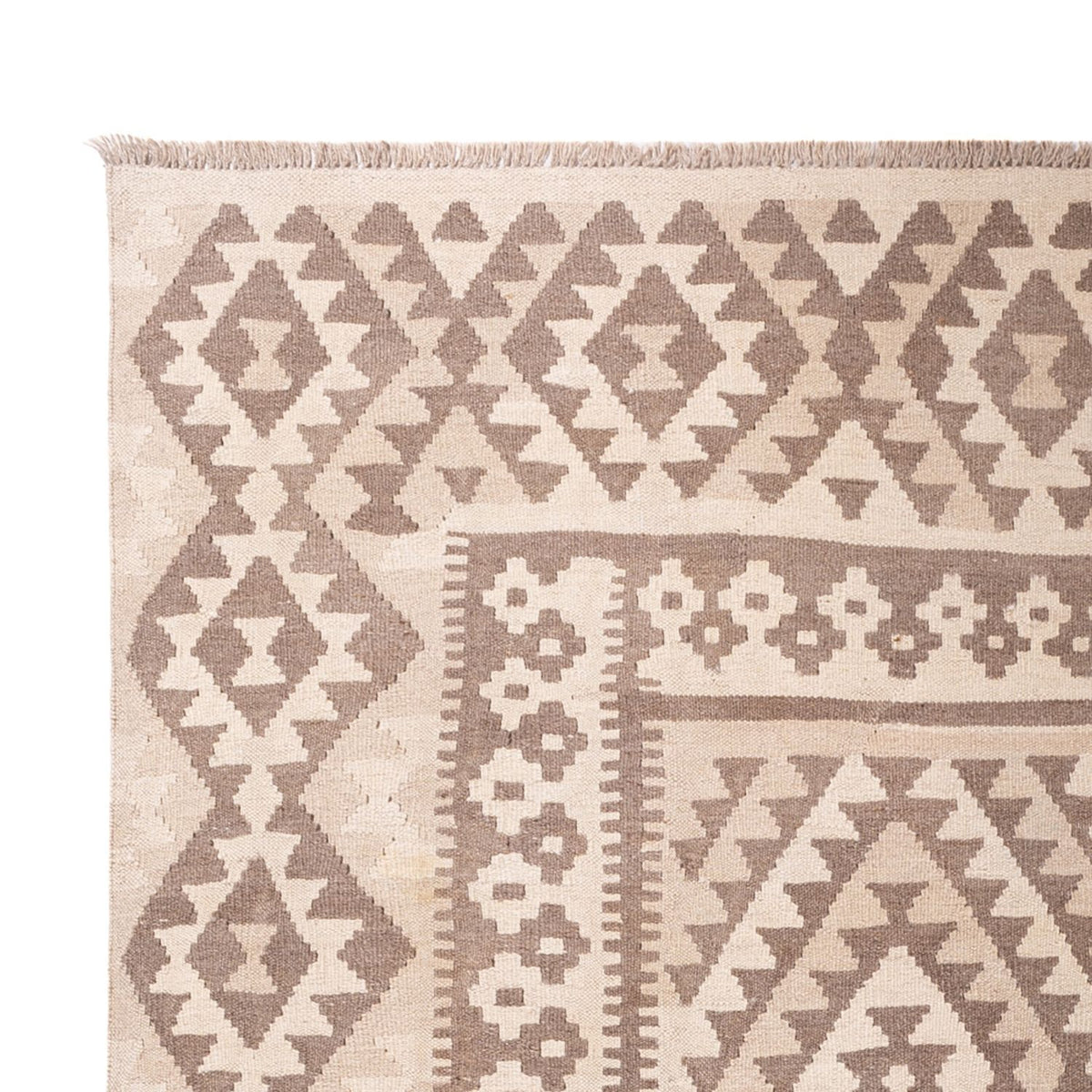 Dywan Kelim - Splash - 287 x 202 cm - jasnoszary