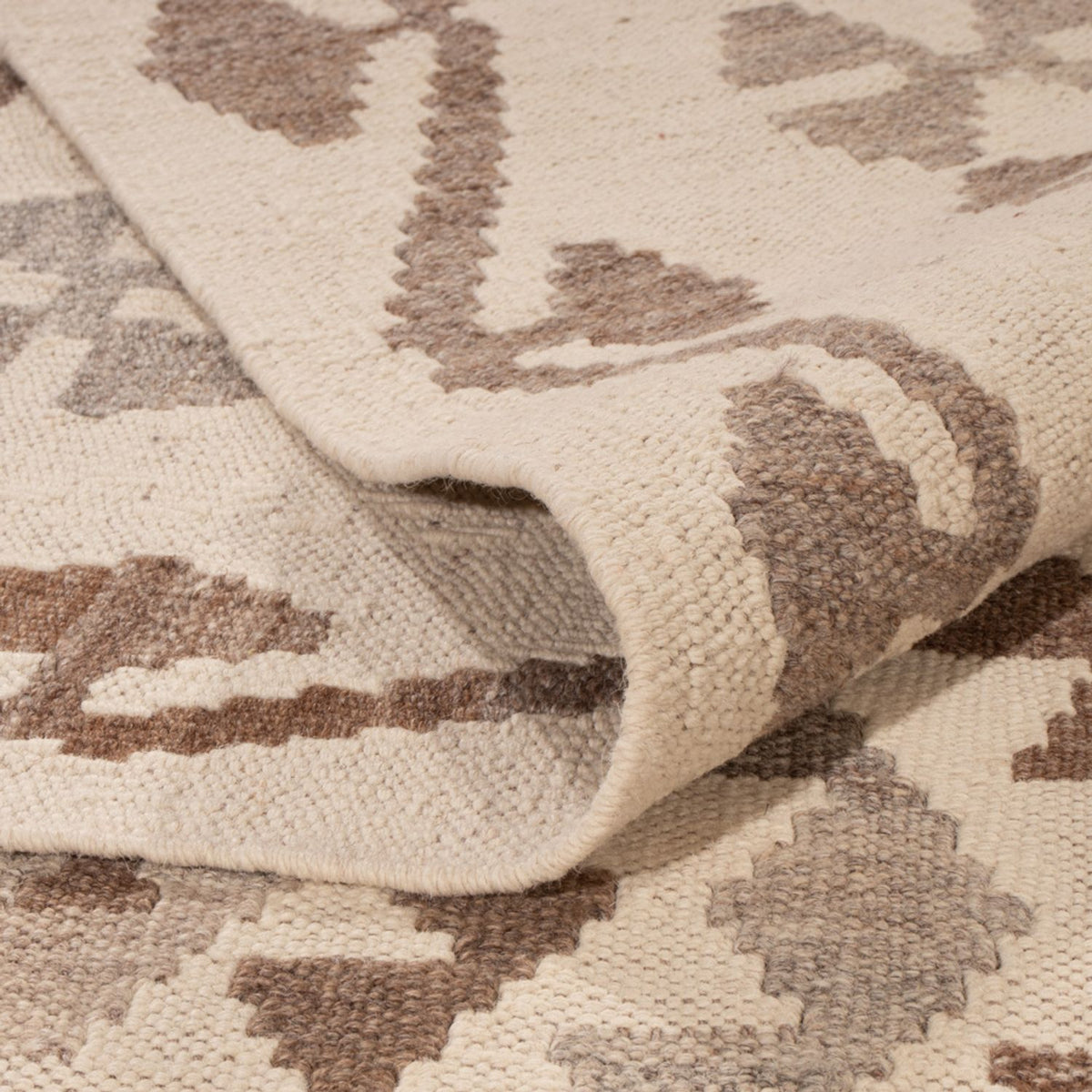 Dywan Kelim - Splash - 289 x 201 cm - jasnoszary