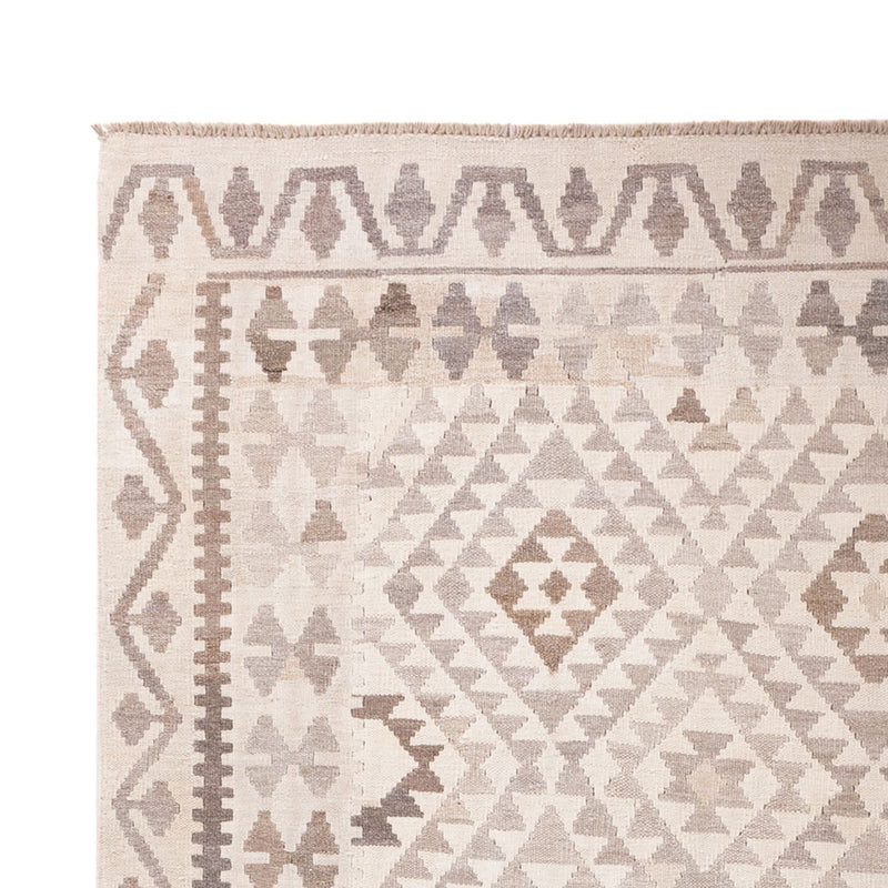 Dywan Kelim - Splash - 286 x 202 cm - jasnoszary