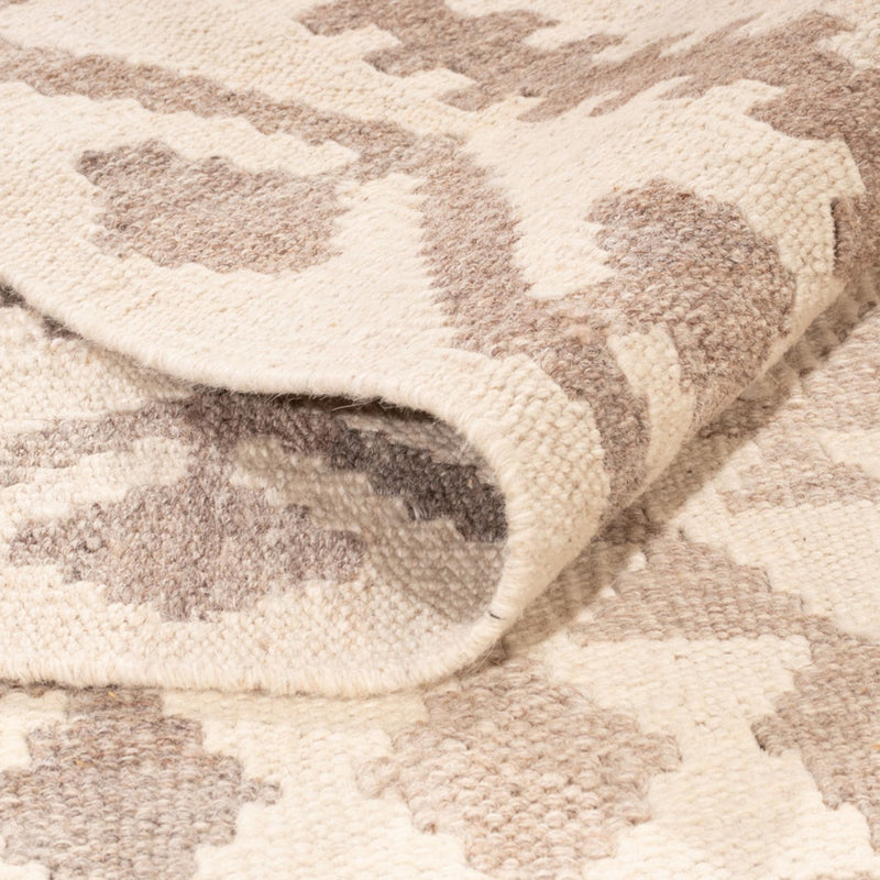 Dywan Kelim - Splash - 286 x 202 cm - jasnoszary