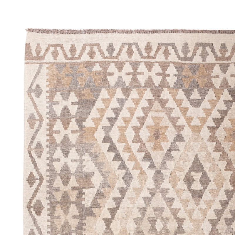 Dywan Kelim - Splash - 291 x 207 cm - jasnoszary