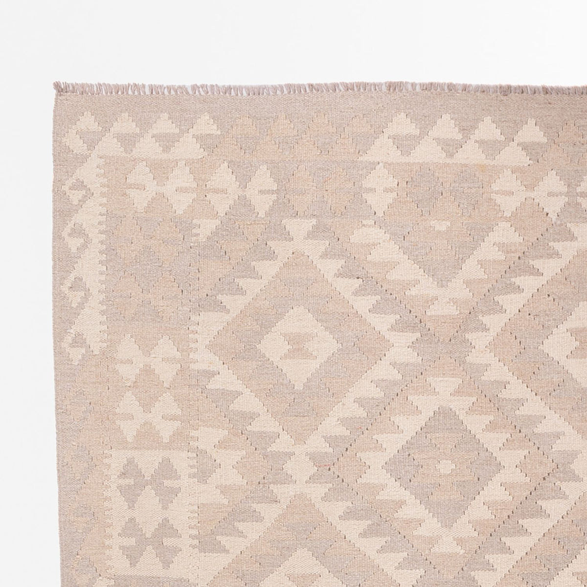 Dywan Kelim - Splash - 280 x 198 cm - jasnoszary