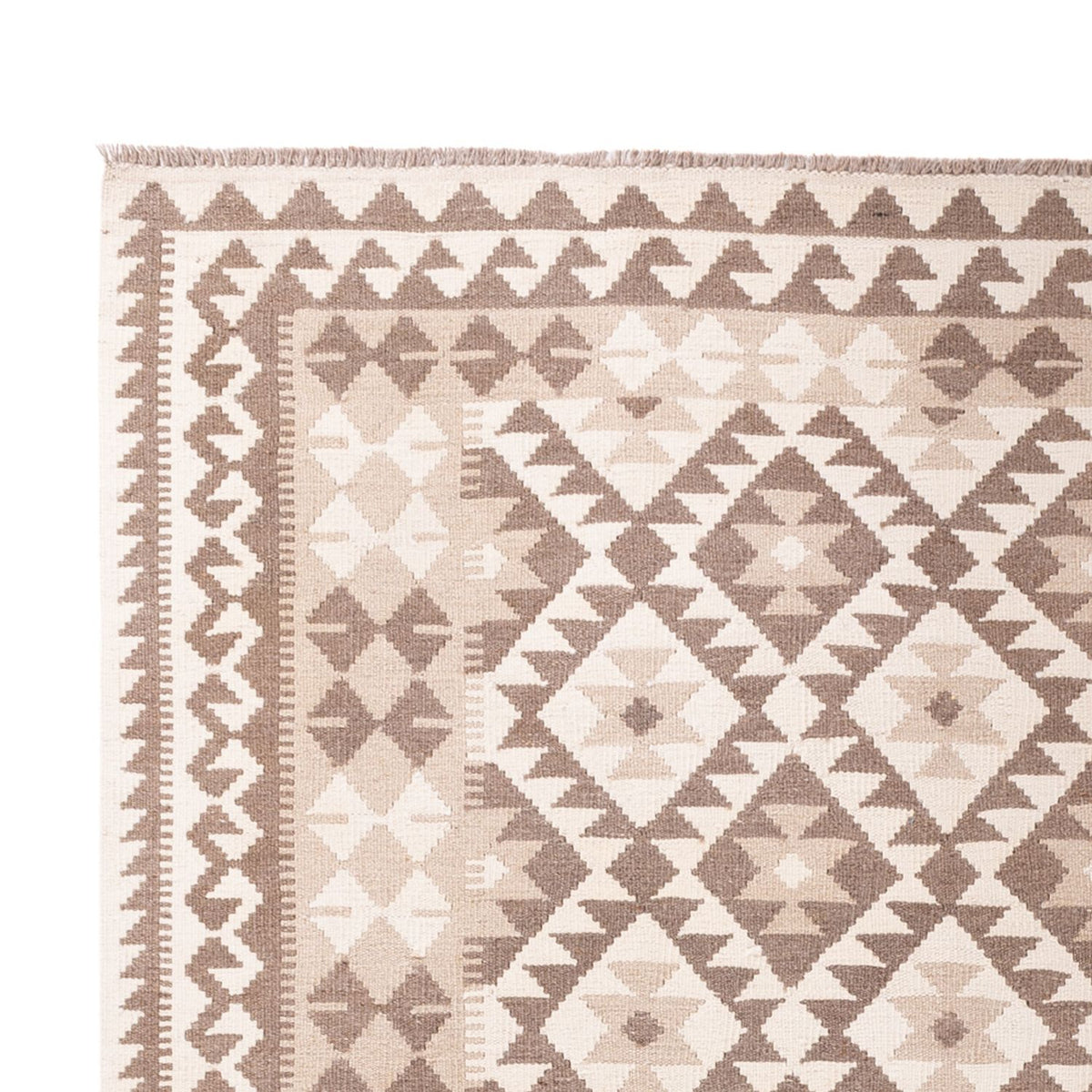 Dywan Kelim - Splash - 299 x 207 cm - jasnoszary