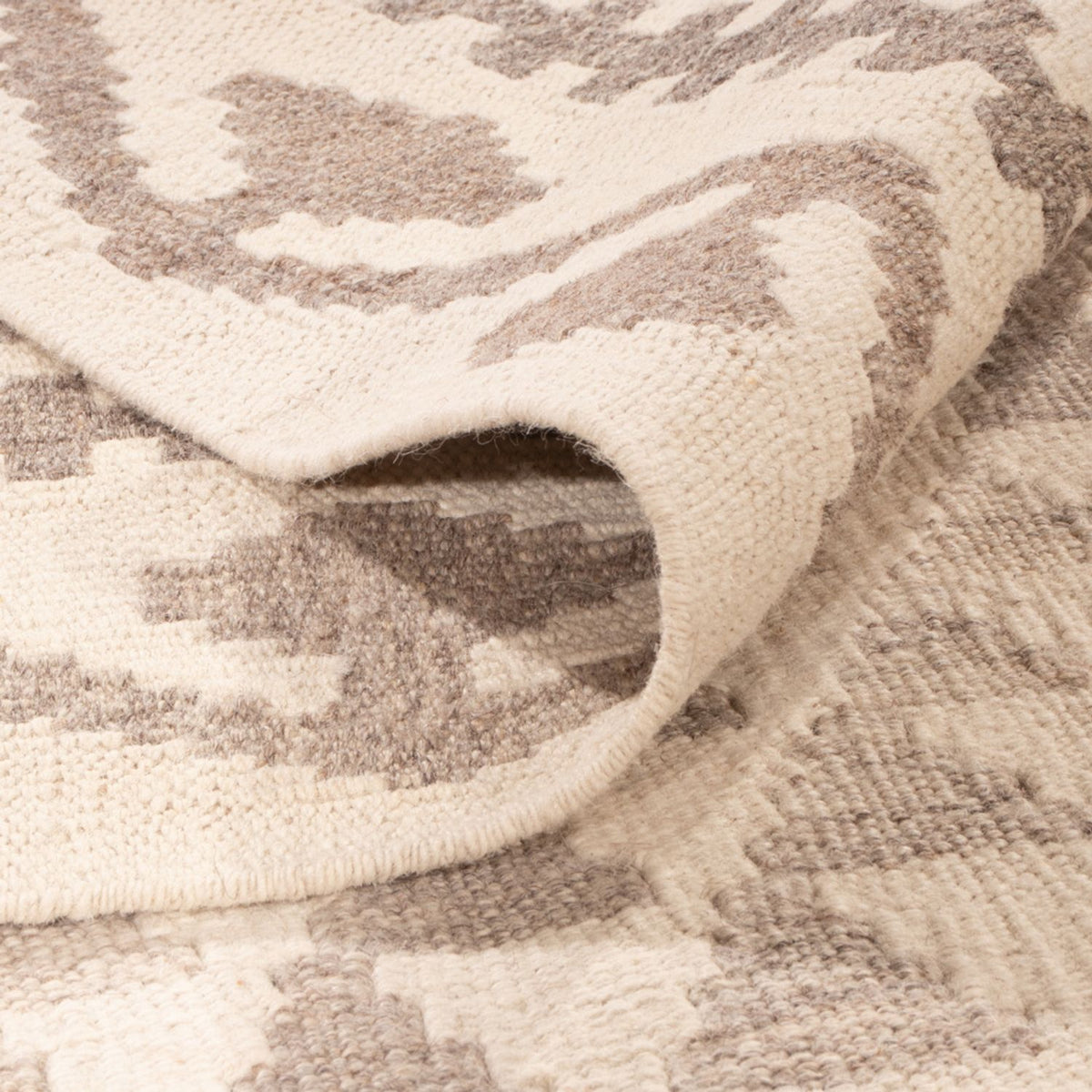 Dywan Kelim - Splash - 294 x 208 cm - szary