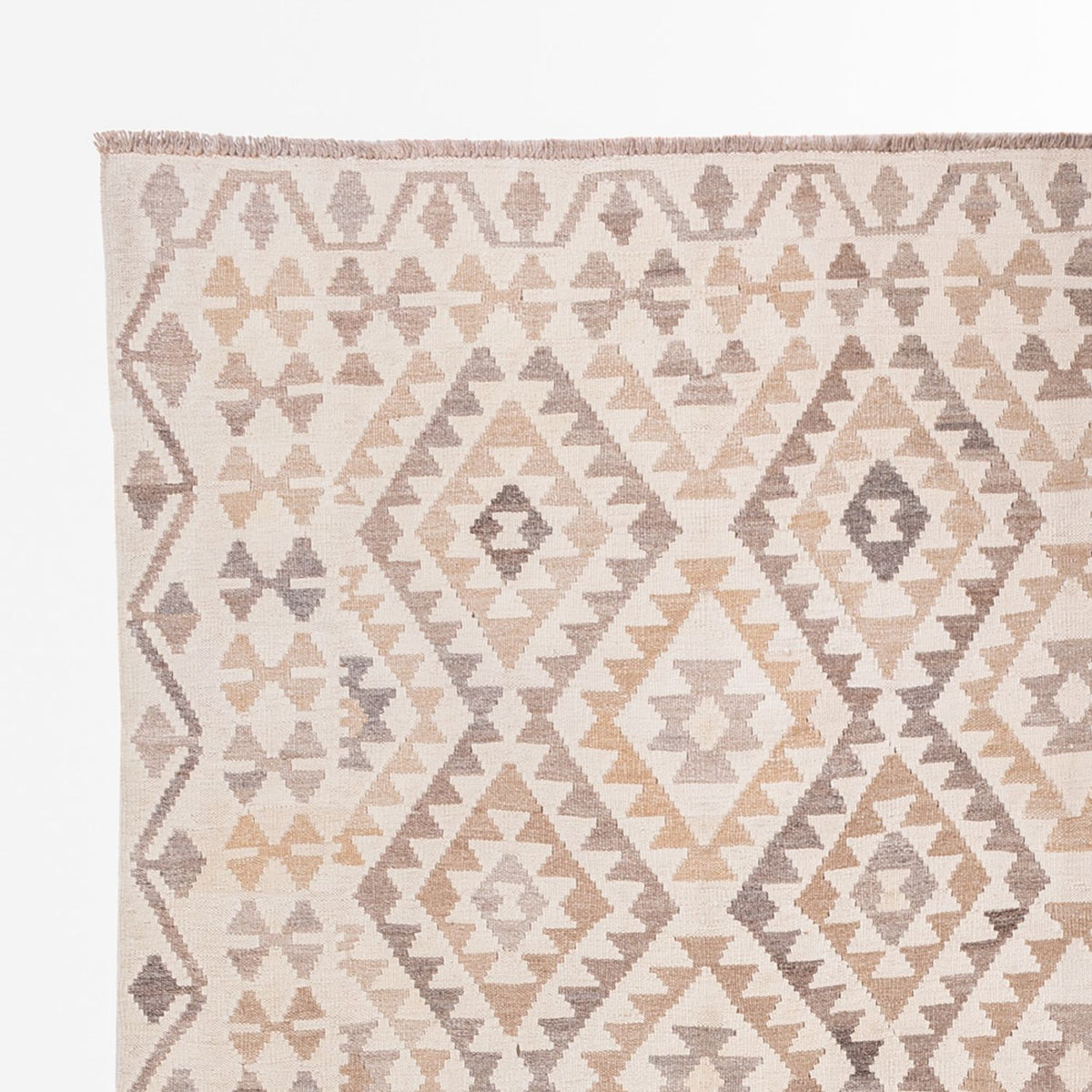 Dywan Kelim - Splash - 290 x 199 cm - szary