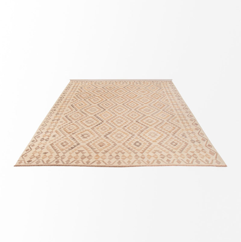 Dywan Kelim - Splash - 290 x 199 cm - szary