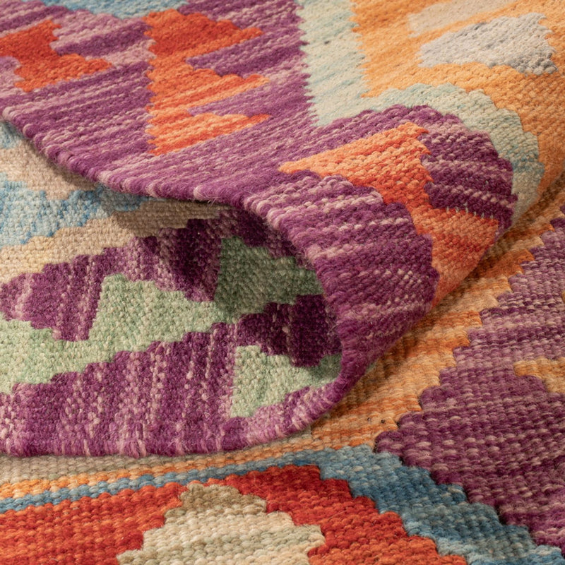 Dywan Kelim - Splash - 313 x 206 cm - wielokolorowy