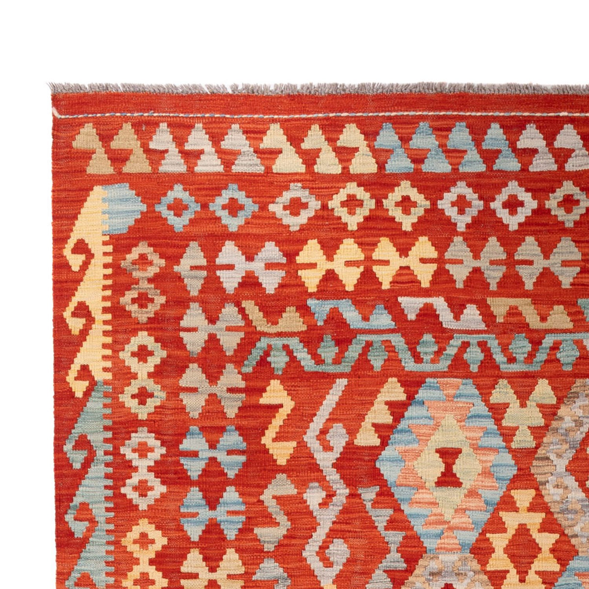 Dywan Kelim - Splash - 309 x 197 cm - wielokolorowy