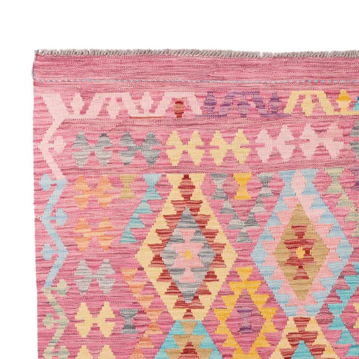 Dywan Kelim - Splash - 297 x 194 cm - wielokolorowy