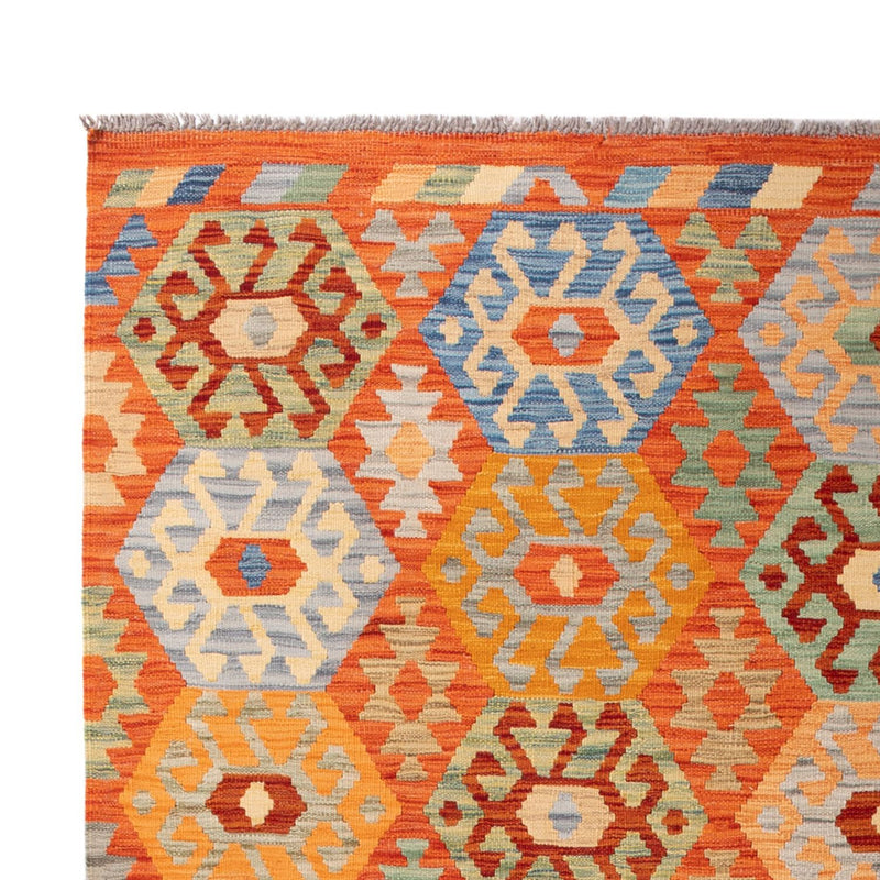 Dywan Kelim - Splash - 301 x 206 cm - wielokolorowy