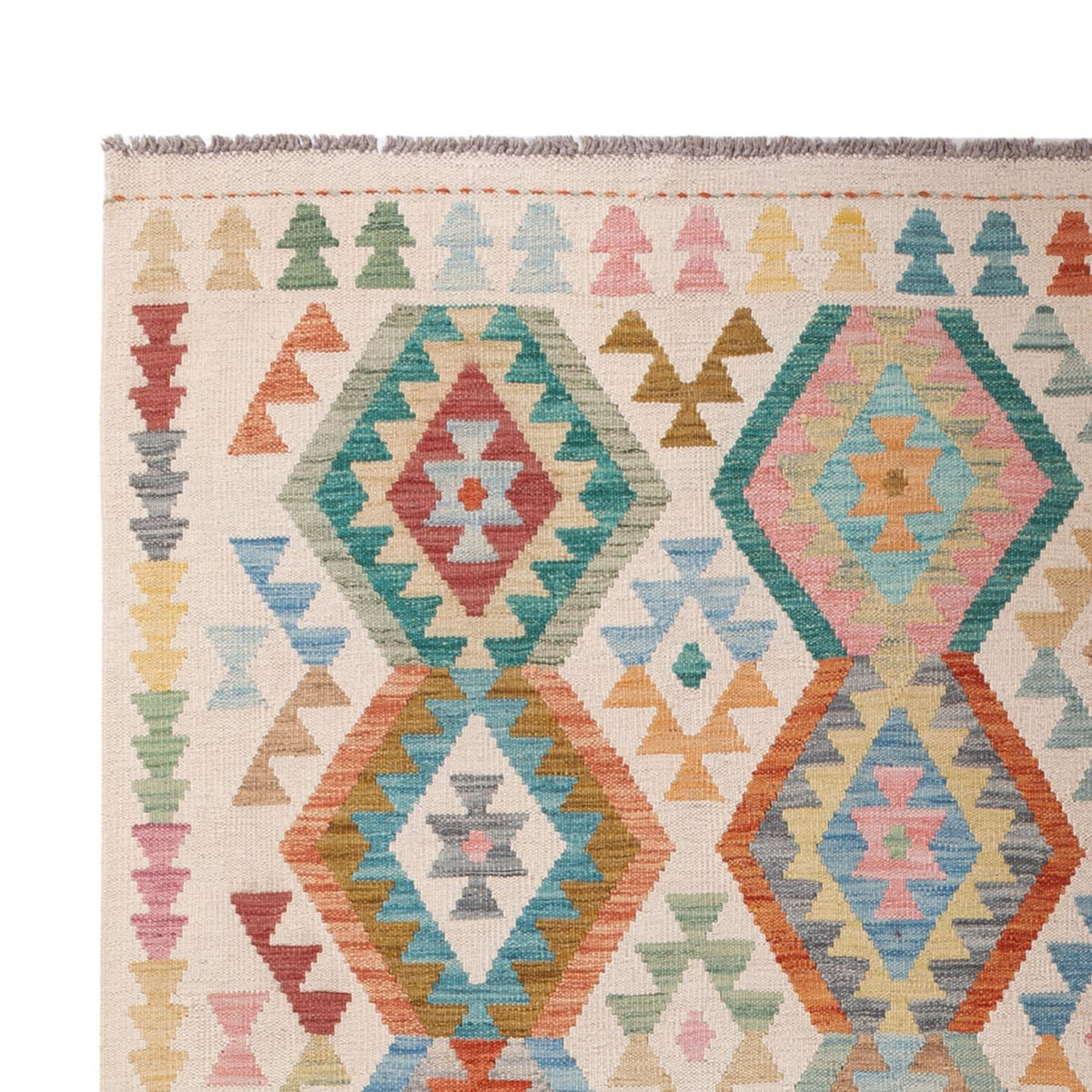 Dywan Kelim - Splash - 298 x 205 cm - wielokolorowy