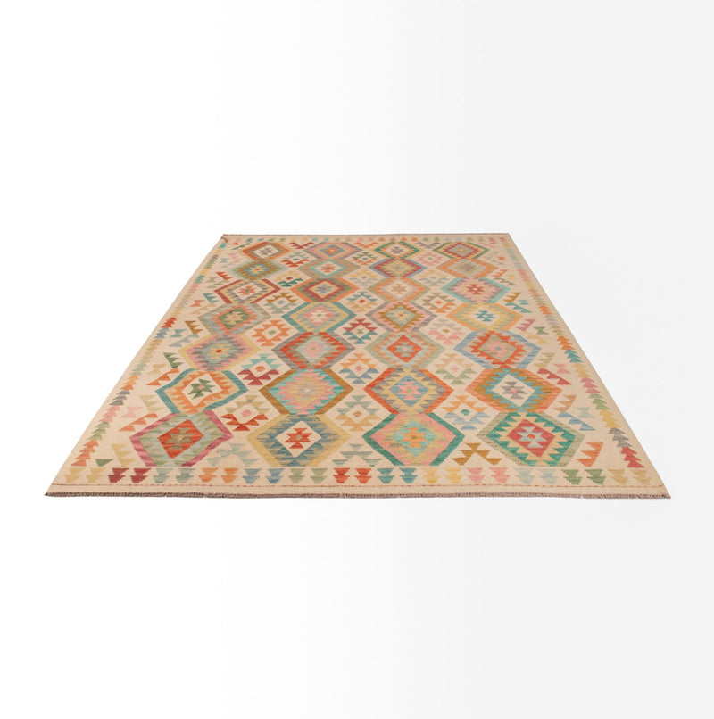 Dywan Kelim - Splash - 298 x 205 cm - wielokolorowy