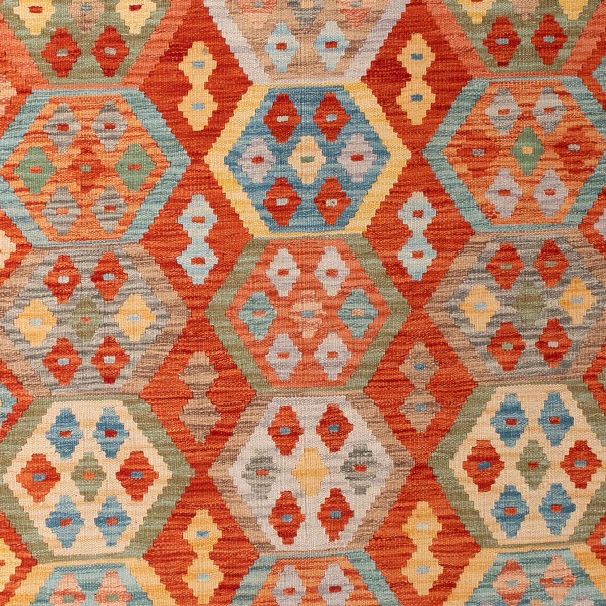 Dywan Kelim - Splash - 305 x 207 cm - wielokolorowy