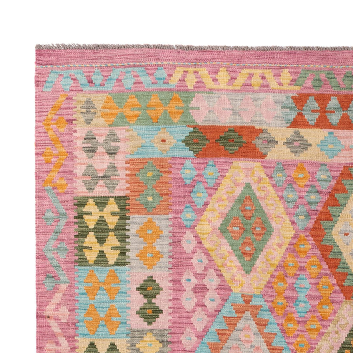 Dywan Kelim - Splash - 318 x 205 cm - wielokolorowy