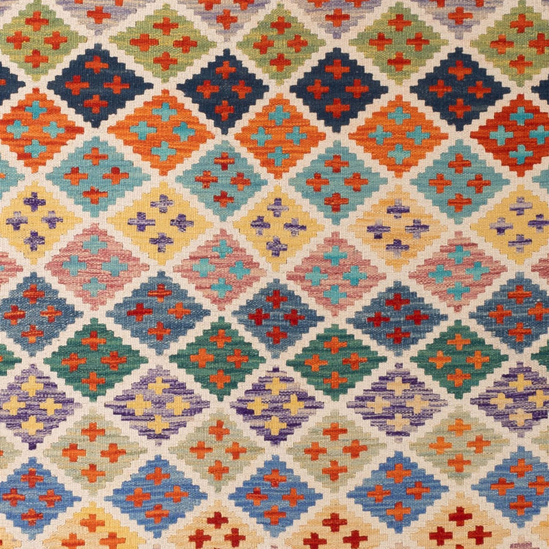 Dywan Kelim - Splash - 304 x 209 cm - wielokolorowy