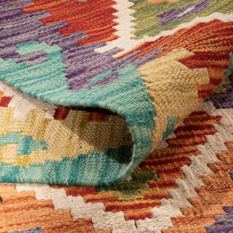 Dywan Kelim - Splash - 293 x 213 cm - wielokolorowy