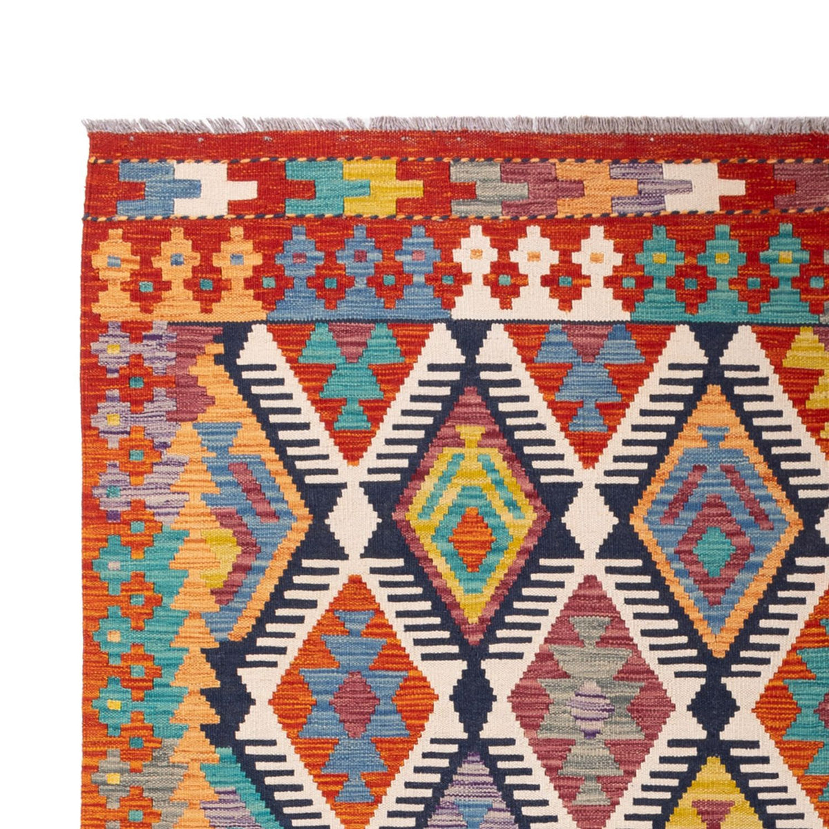 Dywan Kelim - Splash - 308 x 205 cm - wielokolorowy