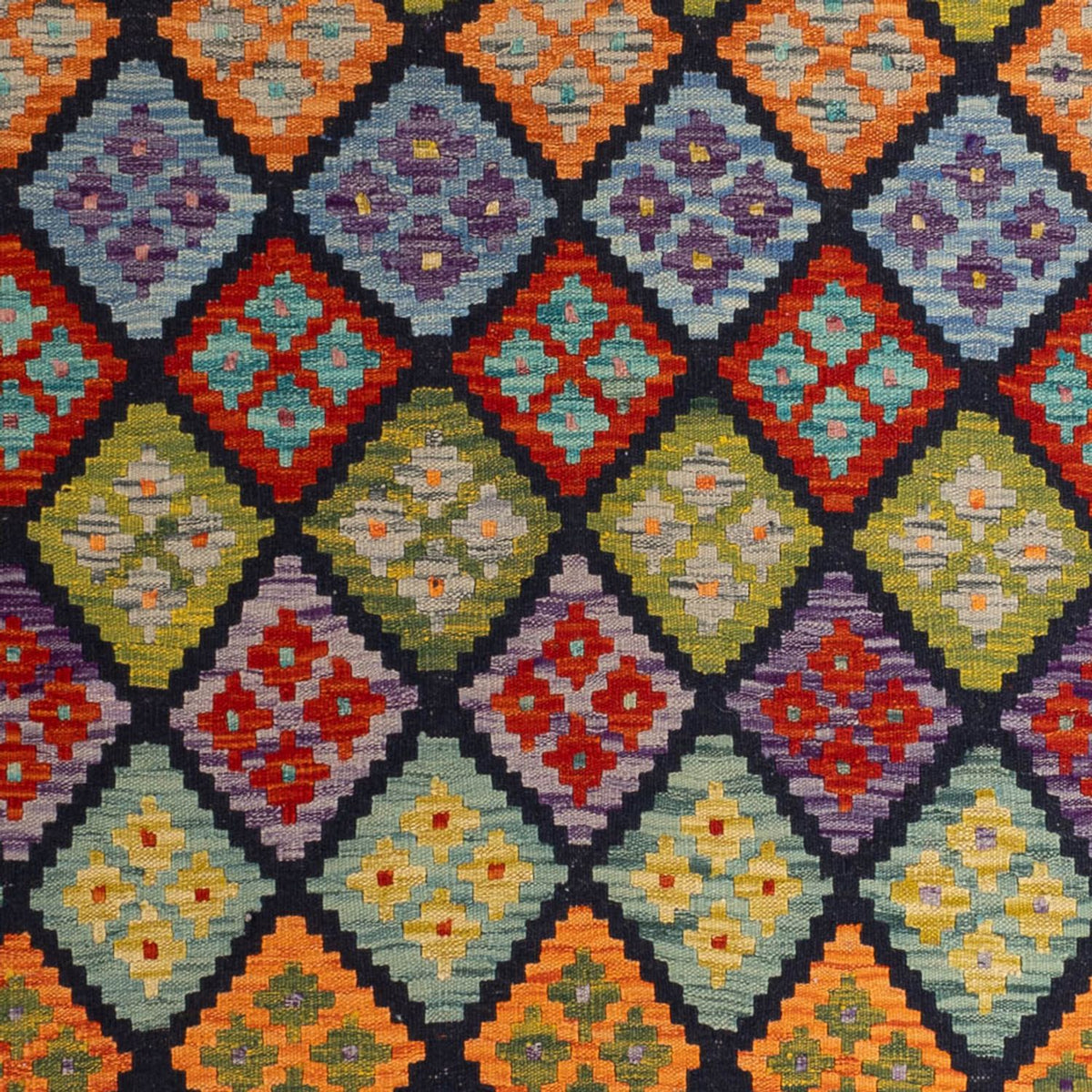 Dywan Kelim - Splash - 298 x 206 cm - wielokolorowy