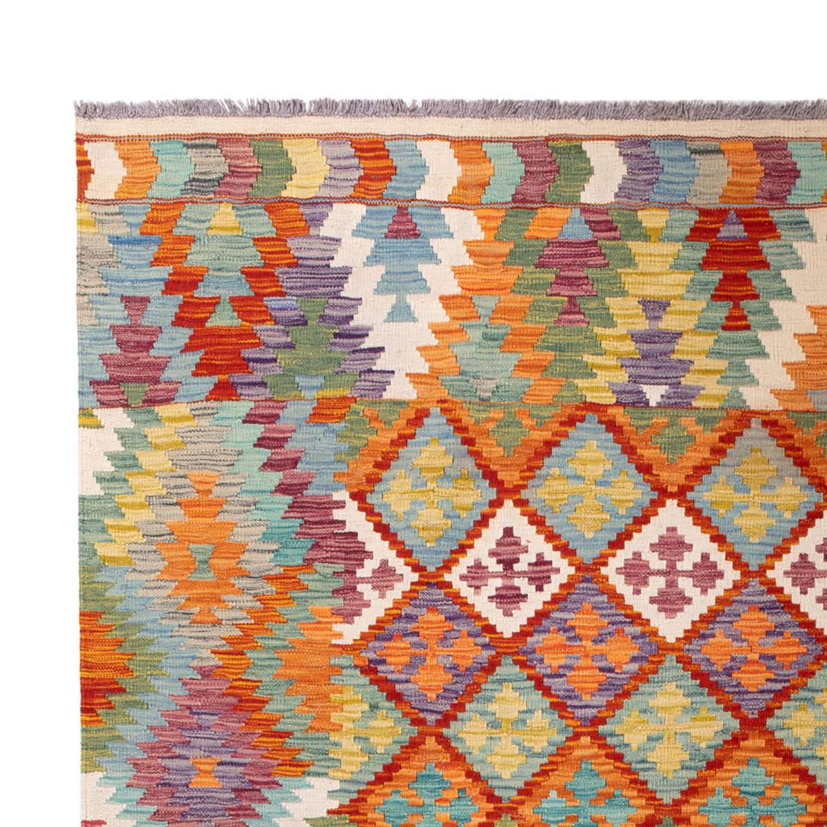 Dywan Kelim - Splash - 296 x 209 cm - wielokolorowy