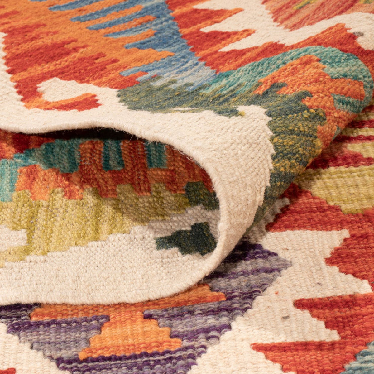 Dywan Kelim - Splash - 307 x 200 cm - wielokolorowy