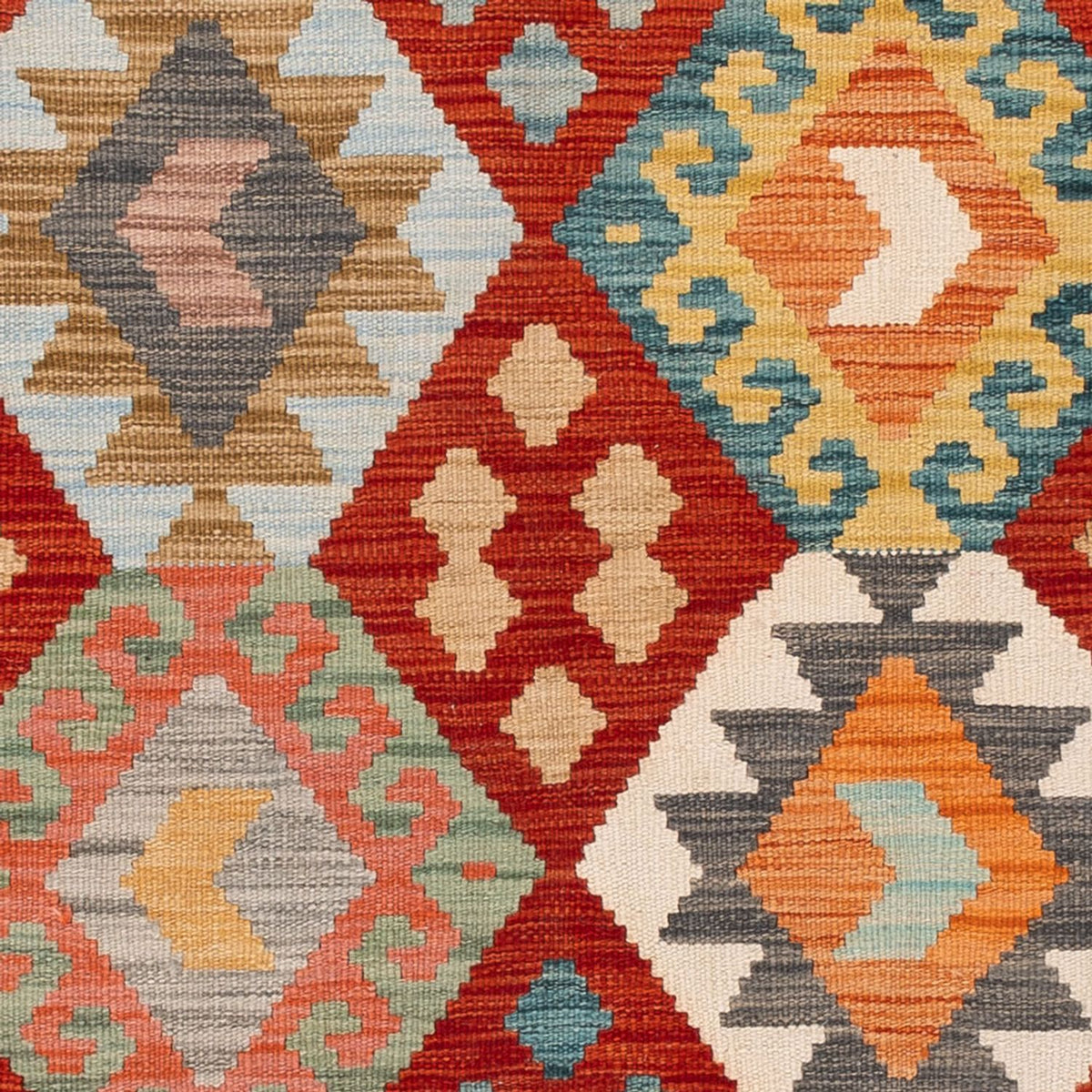 Dywan Kelim - Splash - 186 x 120 cm - wielokolorowy